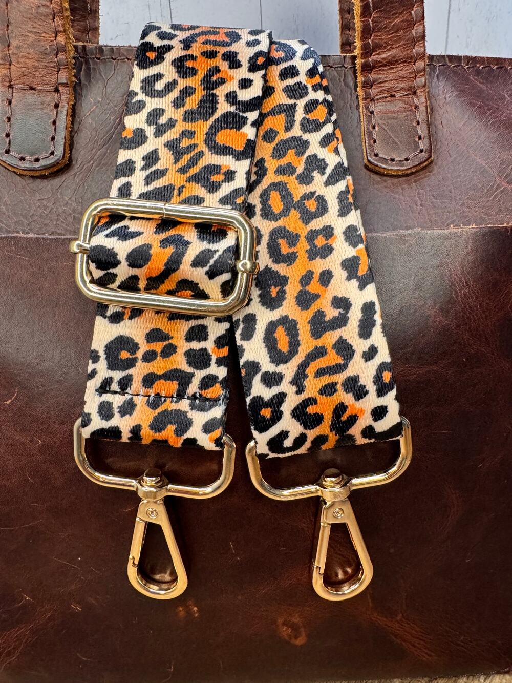 Cute Animal Print Purse Strap Wide Bag Strap Boho Crossbody Purse Strap